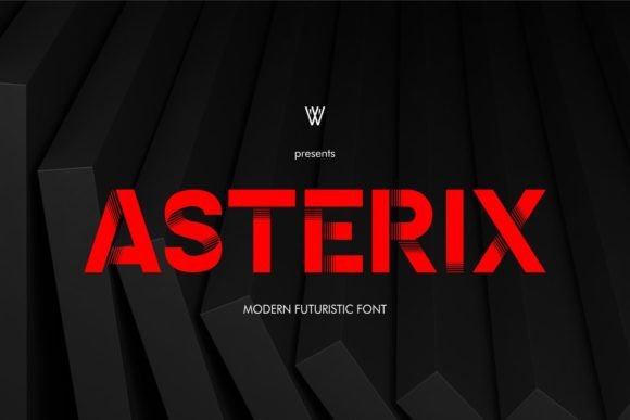 Asterix Font for Creative Makers