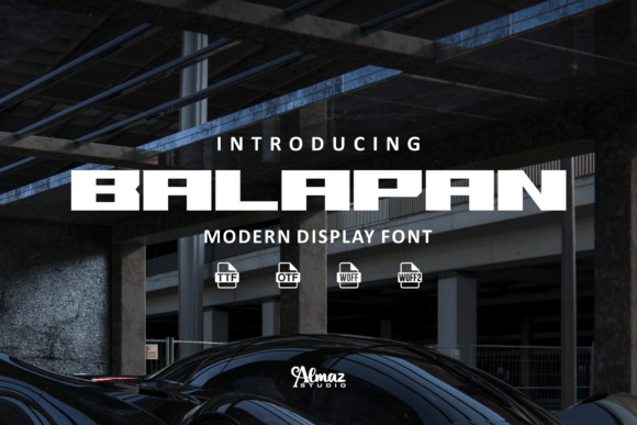 Balapan Font: Bold & Impactful