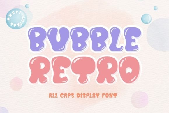 Bubble Retro Font for Creative Makers