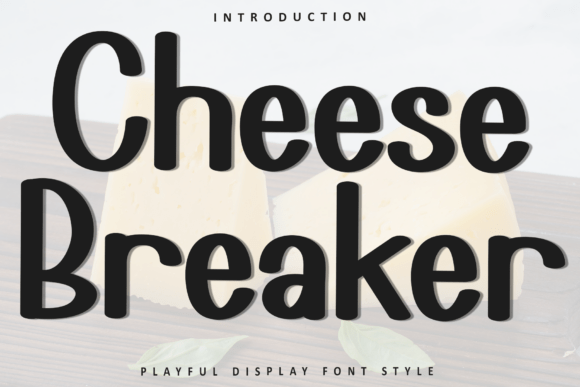 Cheese Breaker Font for Holiday Web Design