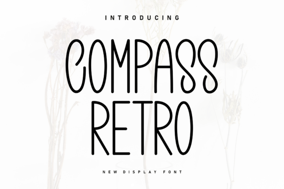 Compass Retro Font for Business Branding