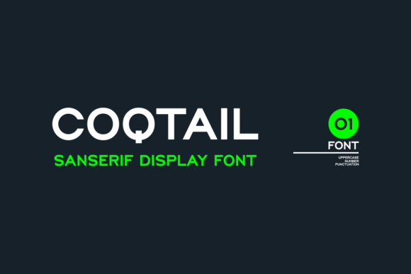 Coqtail Font for Creative Makers