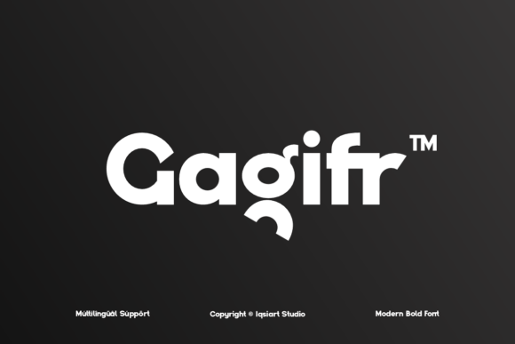 Gagifr Font: Bold Display Type