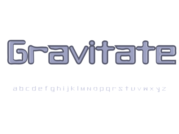 Gravitate Font: A Friendly Display Type