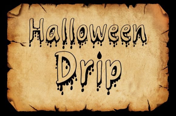 Halloween Drip Font for Business Branding