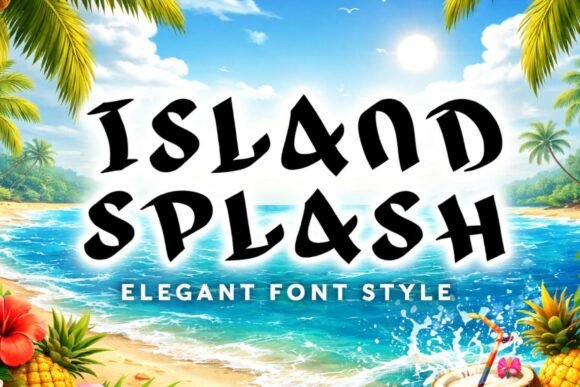 Island Splash Font for Creative Brands
