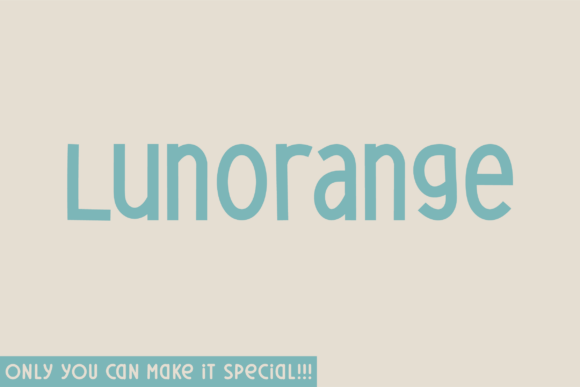 Lunorange Font for Creative Makers