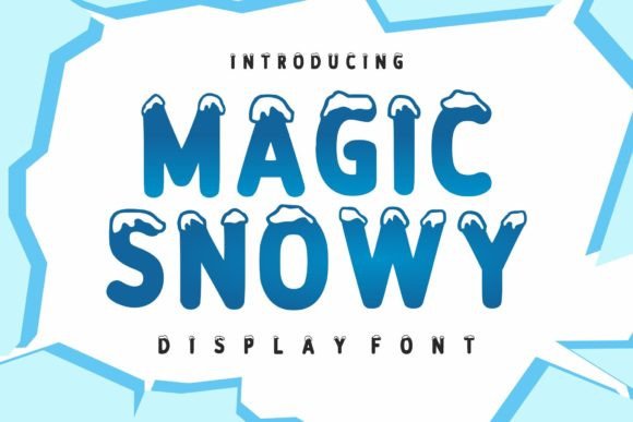 Magic Snowy Font for Winter Branding