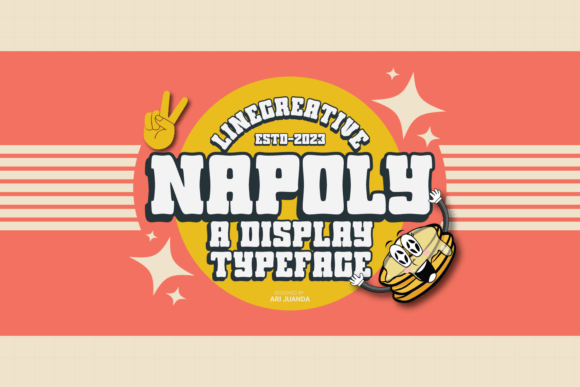 Napoly Font: Retro Groovy Style for Creative Projects