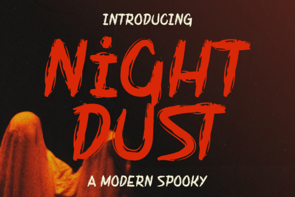 Night Dust Font for Halloween Design