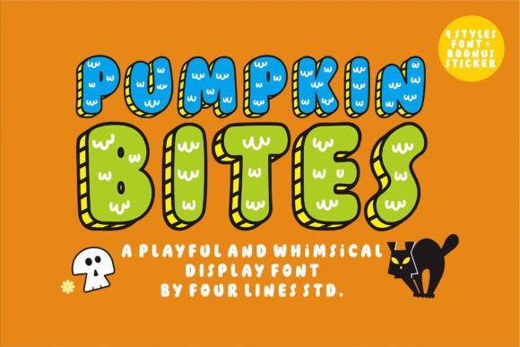 Pumpkin Bites Font for Business Branding