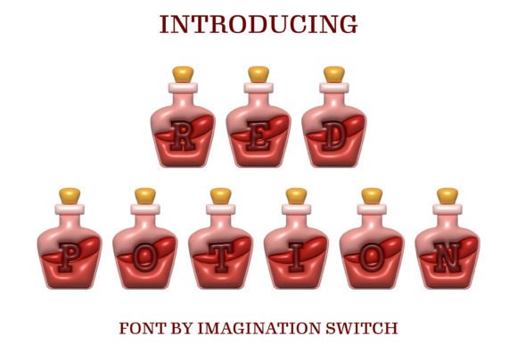 Red Potion Inflated Font