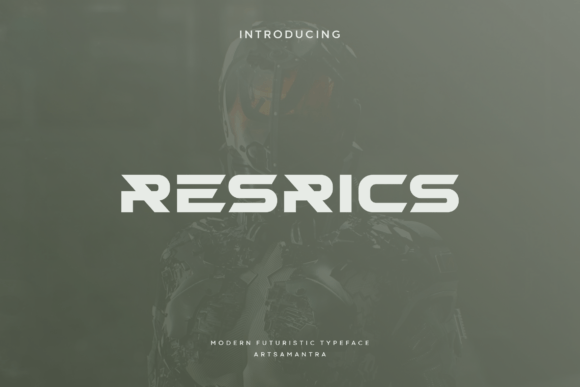 Resrics: A Futuristic Font for Web Design