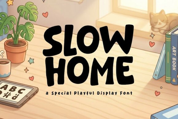 Slow Home Font for Business Branding