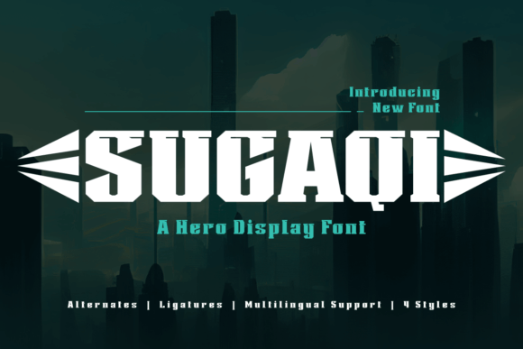 Sugaqi: Bold Display Font for Impactful Design