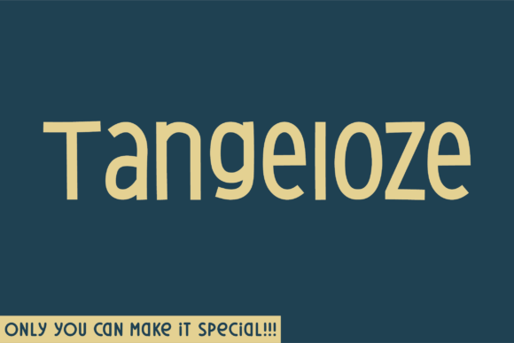 Tangeloze Font Review