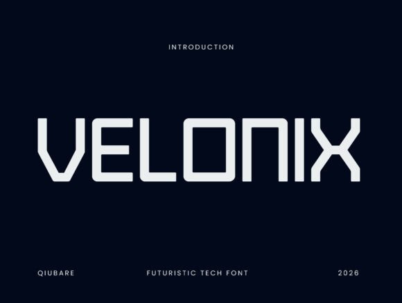 Velonix Font: Futuristic Display Type