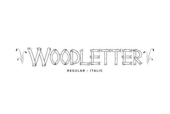Wood Letter Font for Creative Projects